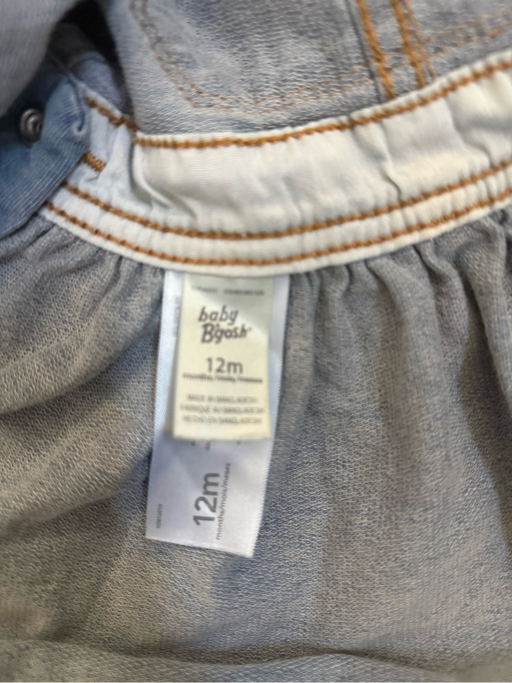 OshKosh B'gosh Light Blue Denim Pinafore Dress - Picture 5 of 5
